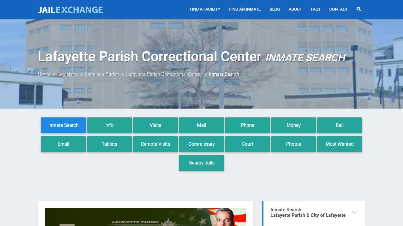 Lafayette Parish Correctional Center Inmate Search - Jail Exchange